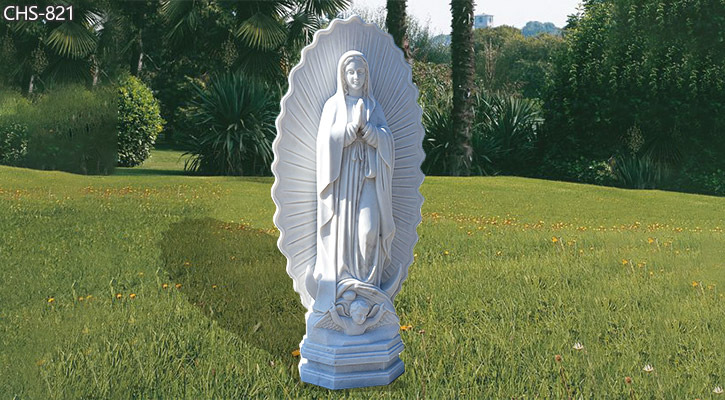 Outdoor Marble Virgen De Guadalupe Garden Statue for Sale CHS-821