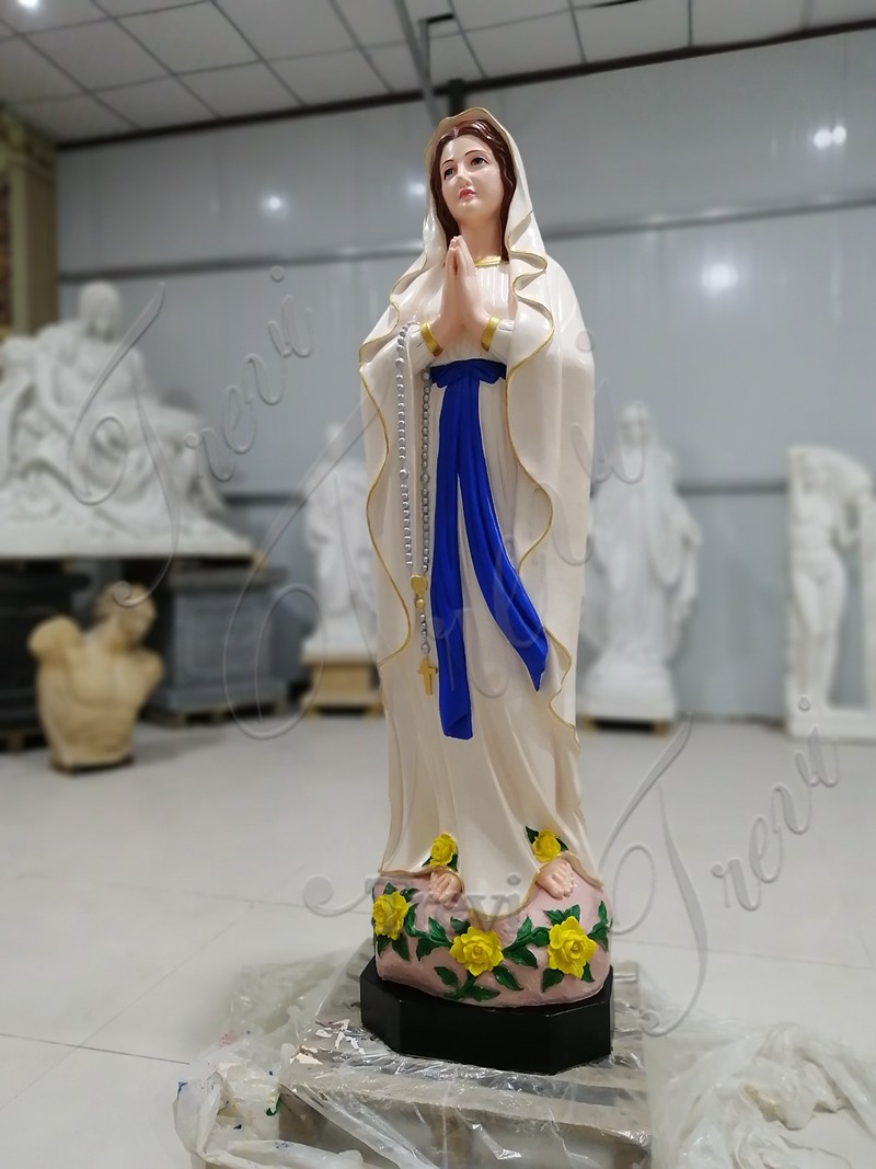Painted Marble Virgin Mary Statue Introduction