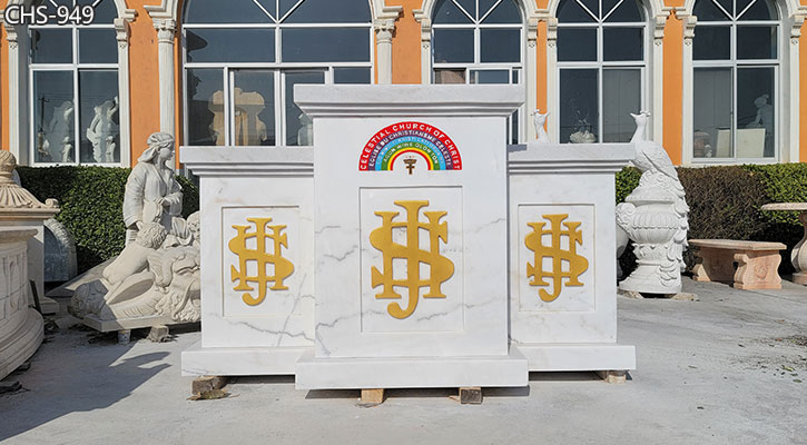 Custom High-Quality Marble Pulpit For Sale Manufacturer Supply CHS-949
