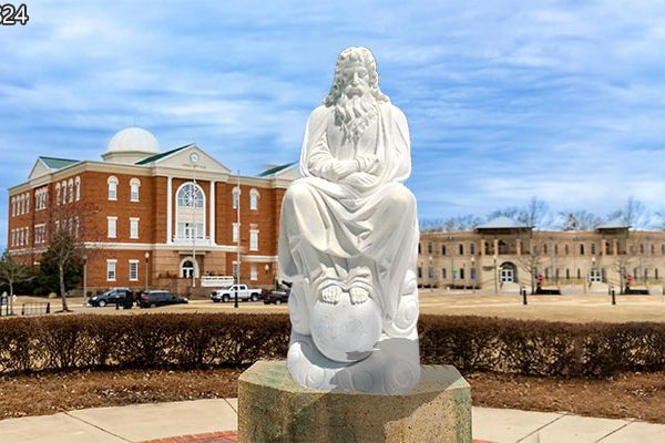Life Size Marble Jesus Statue with Sphere Church Decor for Sale CHS-824