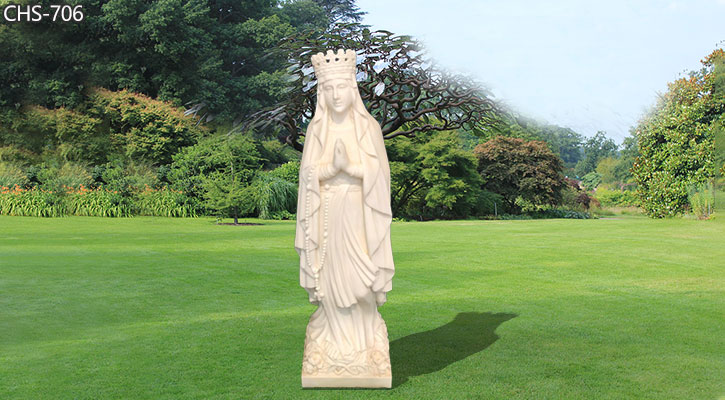 Life-Size Our Lady of Fatima Marble Religious Statue Outdoor Decor CHS-706