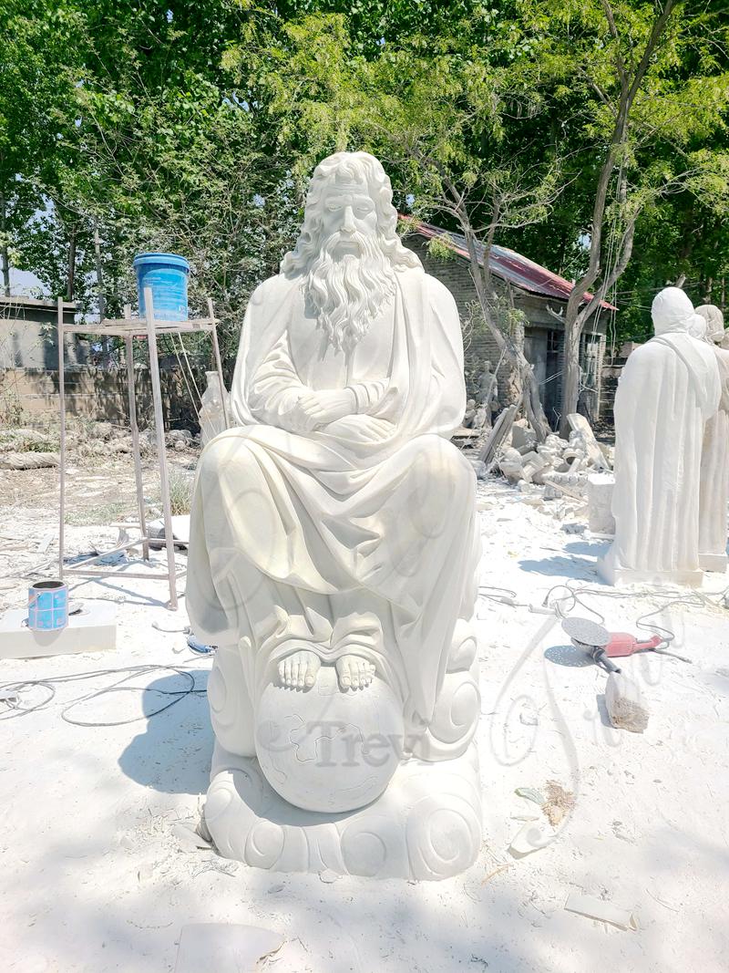 Details of The Marble Statue of Jesus