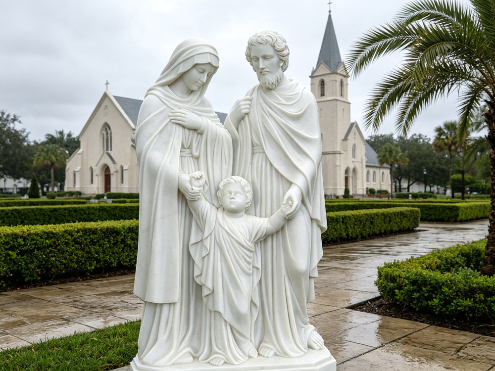 Mary Joseph and Baby Jesus Sculpture