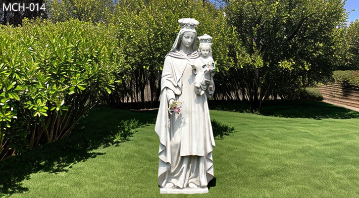 Life Size Our Lady of Mount Carmel Marble Statue for Sale