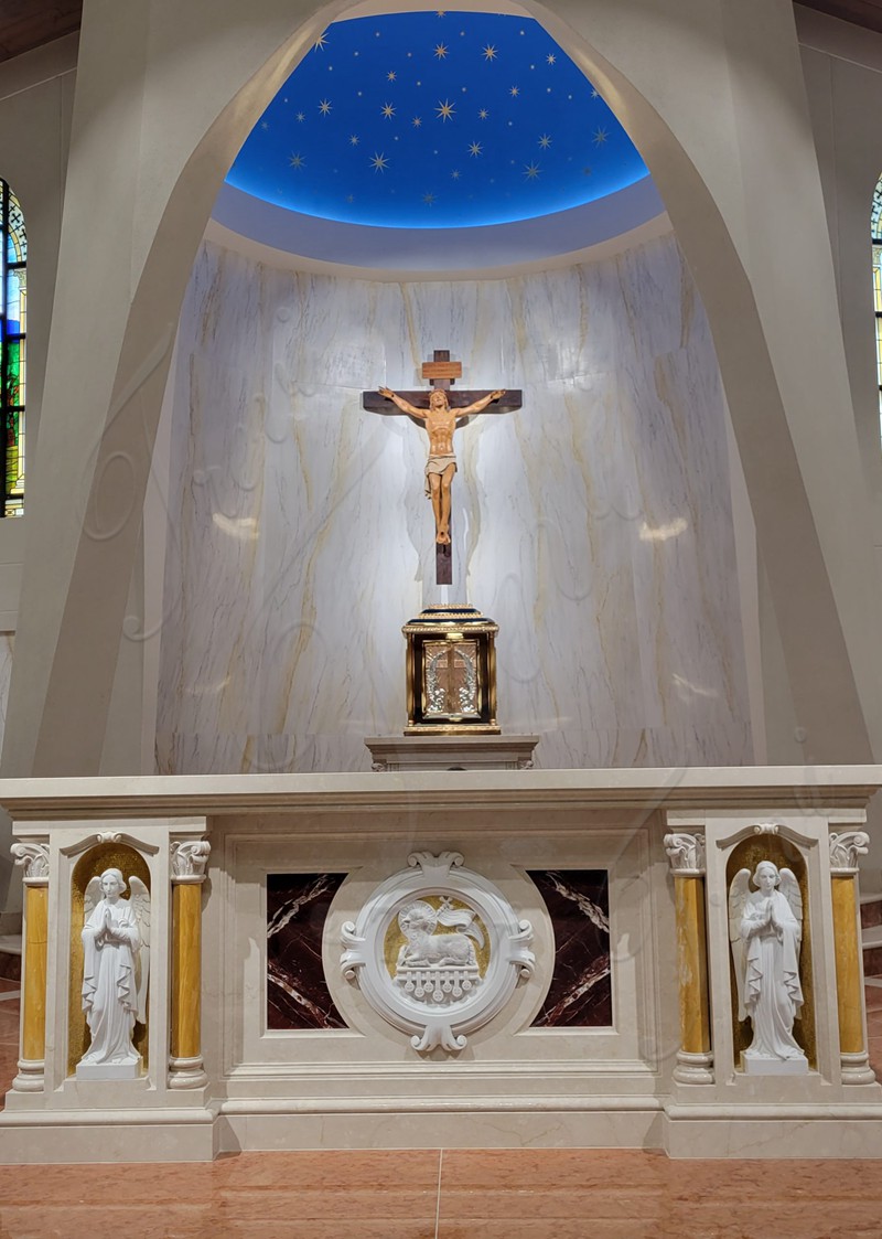 Catholic White Marble Altar Server Church for Sale 1