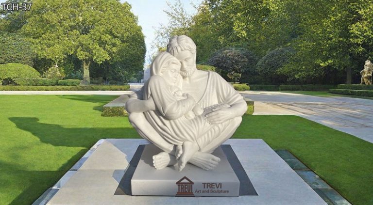 Holy-Family-Marble-Statue-a-Quiet-Moment-Replica