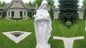 Marble Virgin Mary and Baby Jesus for Sale CHS-285