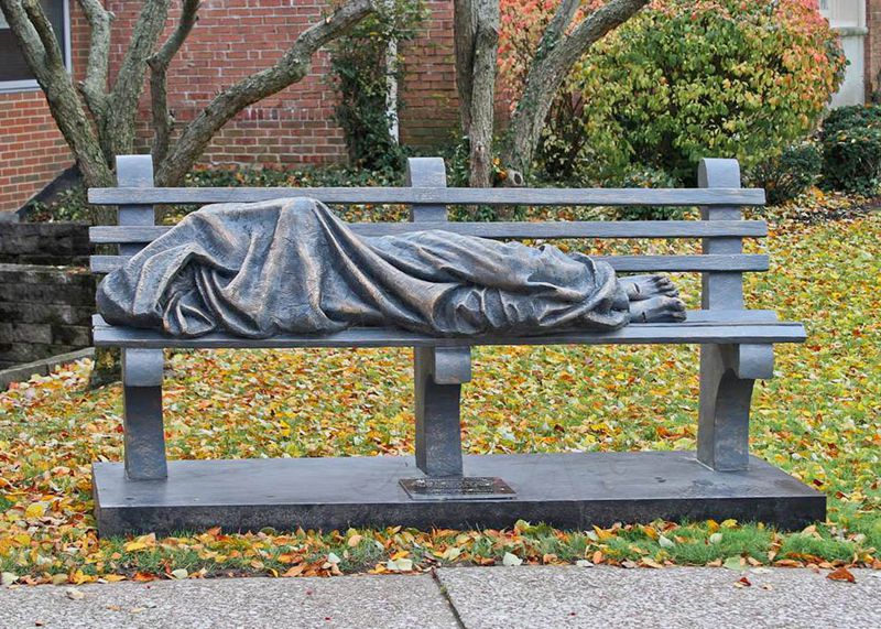 bronze homeless jesus for sale