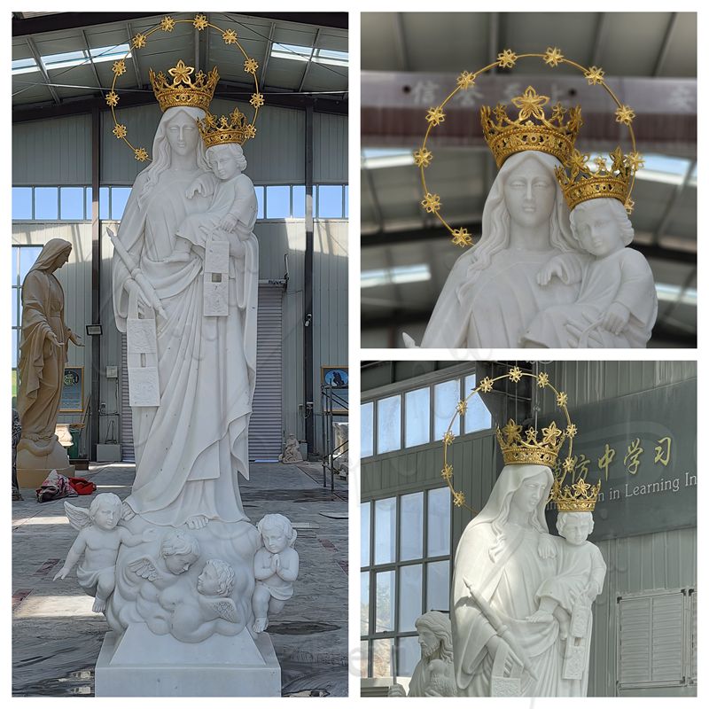 details of Mount Carmel Statue