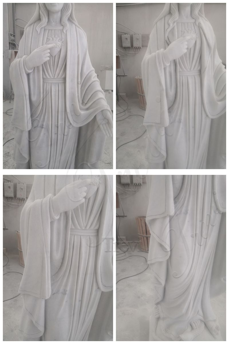 immaculate heart of mary statue details in factory
