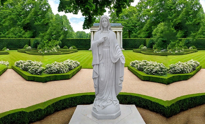 immaculate heart of mary statue in garden for sale