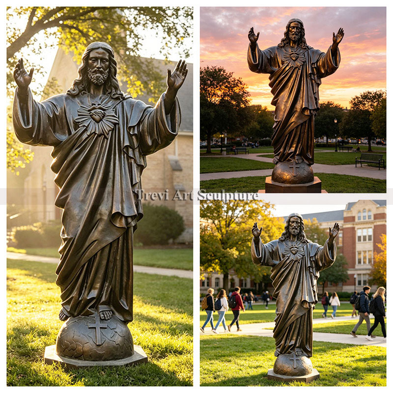 Various application of bronze Jesus statue