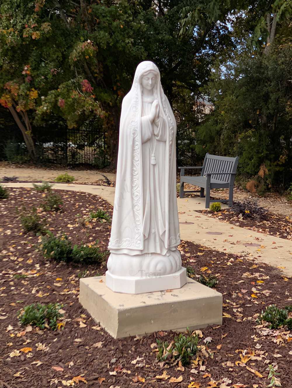 White Marble Our Lady of Fatima Statues for Sale TFM1-TFM9 5 marble Our Lady of Fatima statue feedback