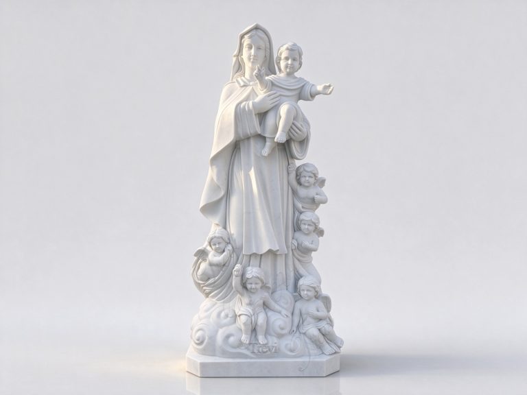 Mary with Children Statue