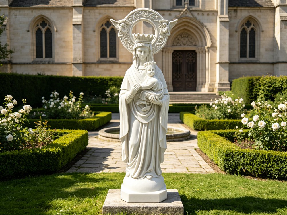 Our Lady of Perpetual Help sculpture for church garden