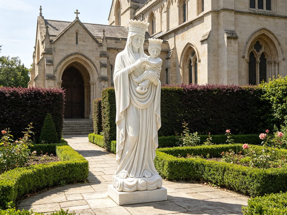Marble Our Lady of Perpetual Help Statue for Church TCH-245 1 Our Lady of Perpetual Help statue for church garden