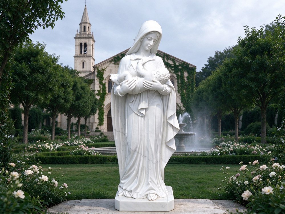 Virgin Mary and Baby Jesus statue