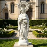 marble Our Lady of Perpetual Help sculpture for church